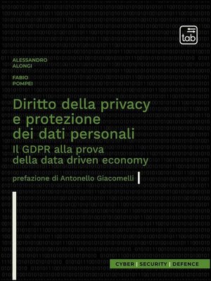 cover image of Diritto della privacy e protezione dei dati personali